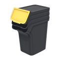 Kosze na śmieci STACKBOX Q SET - czarny 20l. Keden