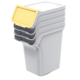 Kosze na śmieci STACKBOX Q SET - popielaty 20l. Keden