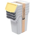Kosze na śmieci STACKBOX Q SET - popielaty 20l. Keden