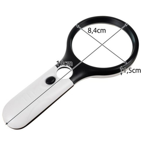 Lupa z podświetleniem LED Izoxis 22670 Lupa z podświetleniem LED Izoxis 22670