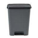 Kosz na śmieci z pedałem Compatta 23+23Lgray/black