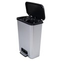 Kosz na śmieci z pedałem Compatta 50L inox