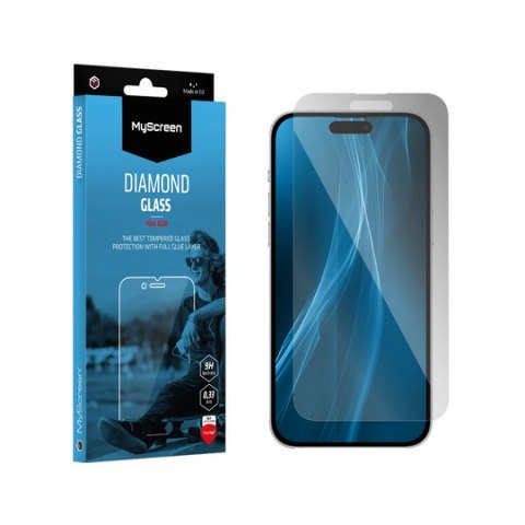 Szkło ochronne MyScreen DIAMOND GLASS LITE edge FULL GLUE czarne Apple iPhone 15 6.1" Szkło ochronne MyScreen DIAMOND GLASS LITE edge FULL GLUE czarne Apple iPhone 15 6.1"