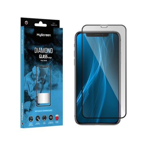 Szkło ochronne MyScreen DIAMOND GLASS LITE edge FULL GLUE czarne Apple iPhone XR/11 Szkło ochronne MyScreen DIAMOND GLASS LITE edge FULL GLUE czarne Apple iPhone XR/11