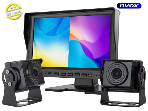 Monitor samochodowy 9cali ahd 4pin z funkcją rejestratora 12v 24v + 2 kamery ahd Monitor samochodowy 9cali ahd 4pin z funkcją rejestratora 12v 24v + 2 kamery ahd