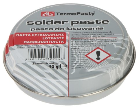 PASTA DO LUTOWANIA AGT-037 AG TERMOPASTY PASTA DO LUTOWANIA AGT-037 AG TERMOPASTY