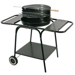 Grill ruchomy,okrągły, z dwiema bocznymi półkami MG906