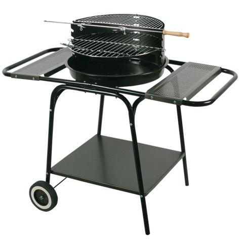 Grill ruchomy,okrągły, z dwiema bocznymi półkami MG906 Grill ruchomy,okrągły, z dwiema bocznymi półkami MG906