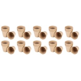 Rozsadniki torfowe: 8 x 8 x 7.8 cm, 60 sztuk