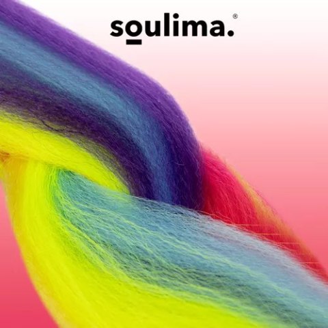 Włosy syntetyczne warkoczyki tęczowe Soulima 23571 Włosy syntetyczne warkoczyki tęczowe Soulima 23571
