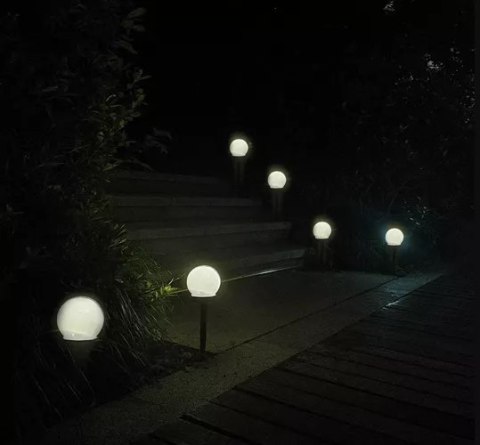 Lampa ogrodowa solarna- kula zestaw 6szt. 23562 Lampa ogrodowa solarna- kula zestaw 6szt. 23562