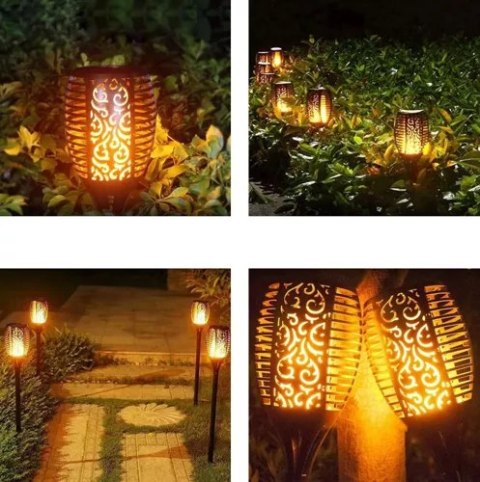 Lampa ogrodowa solarna - pochodnia zest.4 sz.23560 Lampa ogrodowa solarna - pochodnia zest.4 sz.23560