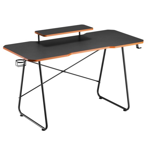 Biurko gamingowe z półką na monitor NanoRS, 50kg max, wysokość 850mm, czarne, RS170 Biurko gamingowe z półką na monitor NanoRS, 50kg max, wysokość 850mm, czarne, RS170