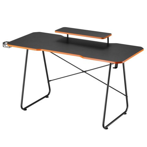 Biurko gamingowe z półką na monitor NanoRS, 50kg max, wysokość 850mm, czarne, RS170 Biurko gamingowe z półką na monitor NanoRS, 50kg max, wysokość 850mm, czarne, RS170