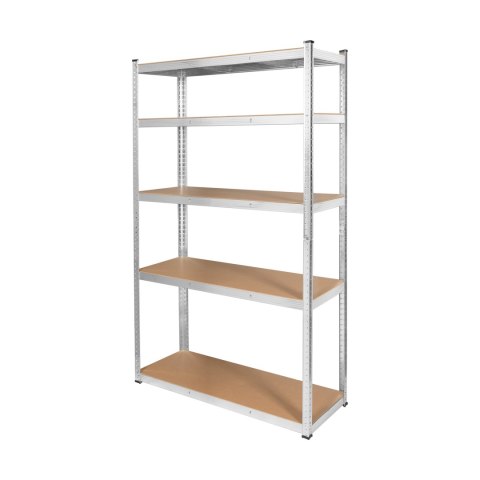 Regał metalowy magazynowy 205x120x45 srebrny Rebel Regał metalowy magazynowy 205x120x45 srebrny Rebel