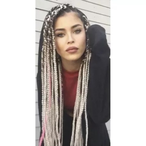 Włosy syntetyczne warkoczyki blond Soulima 23556 Włosy syntetyczne warkoczyki blond Soulima 23556
