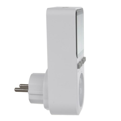 Miernik energii GreenBlue, watomierz, typ E, 220-240V AC, 50Hz, max. obciążenie 16A, IP20, wbudowana bateria, GB364 E Miernik energii GreenBlue, watomierz, typ E, 220-240V AC, 50Hz, max. obciążenie 16A, IP20, wbudowana bateria, GB364 E