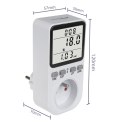 Miernik energii GreenBlue, watomierz, typ E, 220-240V AC, 50Hz, max. obciążenie 16A, IP20, wbudowana bateria, GB364 E