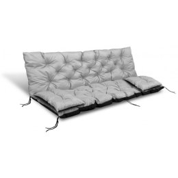 ZESTAW OGRODOWY 100x60x50CM + 2 PODUSZKI 42X42 CM JASNOSZARY