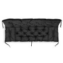 ZESTAW OGRODOWY 120x60x50CM + 2 PODUSZKI 42X42 CM CZARNY