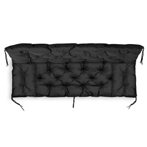 ZESTAW OGRODOWY 120x60x50CM + 2 PODUSZKI 42X42 CM CZARNY ZESTAW OGRODOWY 120x60x50CM + 2 PODUSZKI 42X42 CM CZARNY