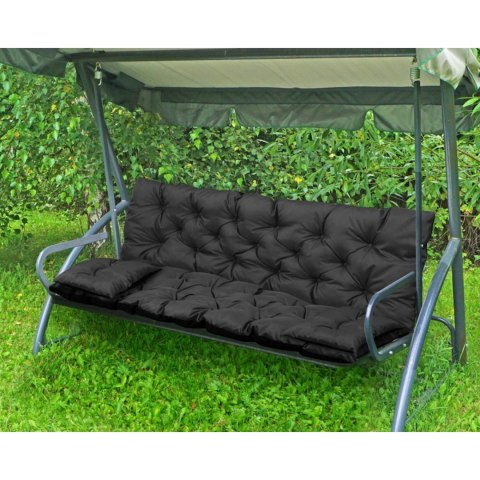 ZESTAW OGRODOWY 120x60x50CM + 2 PODUSZKI 42X42 CM CZARNY ZESTAW OGRODOWY 120x60x50CM + 2 PODUSZKI 42X42 CM CZARNY