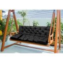ZESTAW OGRODOWY 120x60x50CM + 2 PODUSZKI 42X42 CM CZARNY