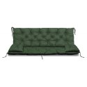 ZESTAW OGRODOWY 120x60x50CM + 2 PODUSZKI 42X42 CM ZIELONY