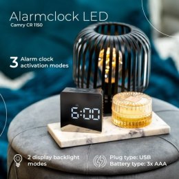 CR 1150 black Budzik led