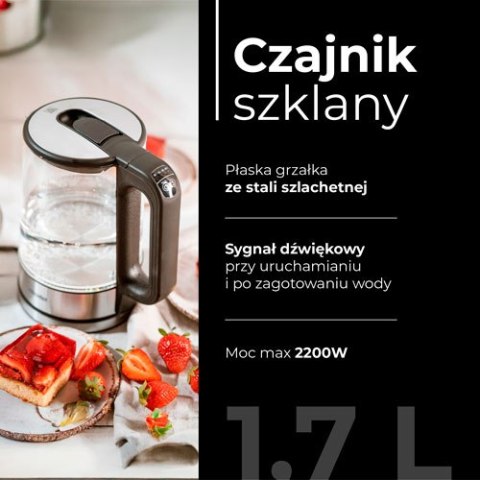 MS 1301 black Czajnik szklany 1,7 l z regulacją temp. MS 1301 black Czajnik szklany 1,7 l z regulacją temp.