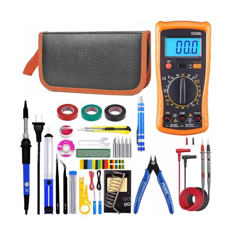 Zestaw lutowniczy duży etui E6180 Zestaw lutowniczy duży etui E6180