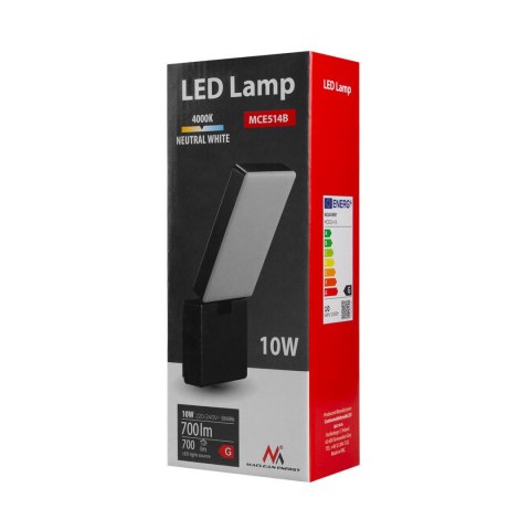 Lampa LED Maclean, kolor czarny, 10W, IP65, 700lm, barwa neutralna biała (4000K) MCE514 B Lampa LED Maclean, kolor czarny, 10W, IP65, 700lm, barwa neutralna biała (4000K) MCE514 B