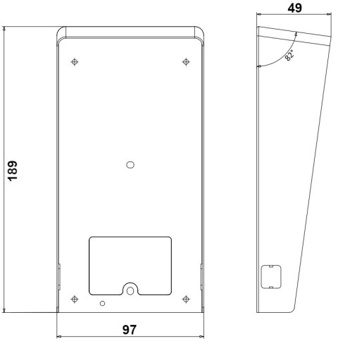 NATYNKOWA OSŁONA PRZECIWDESZCZOWA DS-KABV8113-RS/SURFACE Hikvision