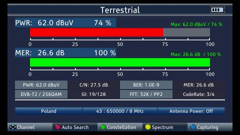 UNIWERSALNY MIERNIK ST-6986 DVB-T/T2 DVB-S/S2 DVB-C SIGNAL