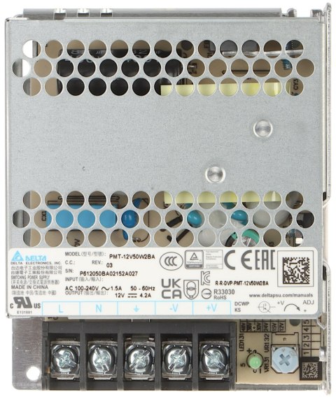 ZASILACZ IMPULSOWY PMT-12V50W2BA Delta Electronics ZASILACZ IMPULSOWY PMT-12V50W2BA Delta Electronics