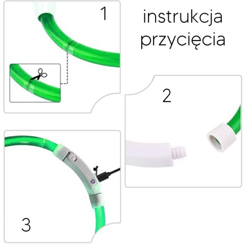 DA269 Obroża świecąca led reg. zielona DA269 Obroża świecąca led reg. zielona