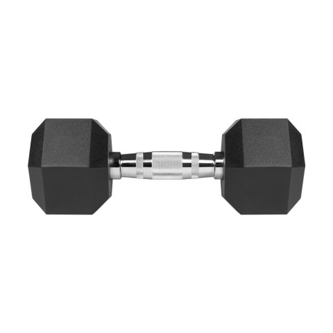 Hantle żeliwne gumowane HEX 2x9 kg REBEL ACTIVE Hantle żeliwne gumowane HEX 2x9 kg REBEL ACTIVE