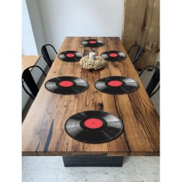 Zestaw podkładek na stół okrągłych 6D - VINYL 