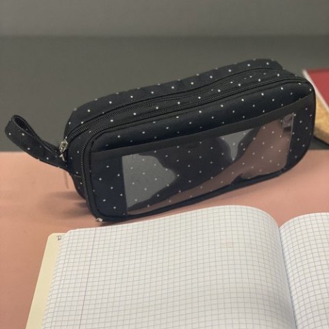 Piórnik rozkładany potrójny - czarny Maaleo 24511 Piórnik rozkładany potrójny - czarny Maaleo 24511