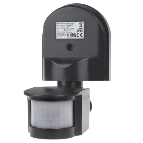Ścienny czujnik ruchu i zmierzchu Maclean, 180°, max. 1200W, szary, MCE25 GR Ścienny czujnik ruchu i zmierzchu Maclean, 180°, max. 1200W, szary, MCE25 GR