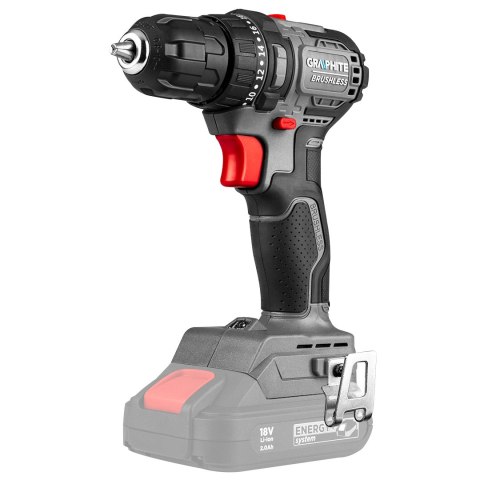 Wiertarko-wkrętarka bezszczotkowa 18V, uchwyt 10mm, compact, Energy+, bez akumulatora Wiertarko-wkrętarka bezszczotkowa 18V, uchwyt 10mm, compact, Energy+, bez akumulatora