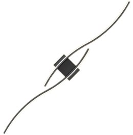ZD149 Lampa scienna kinkiet czarny 60cm zimny biały