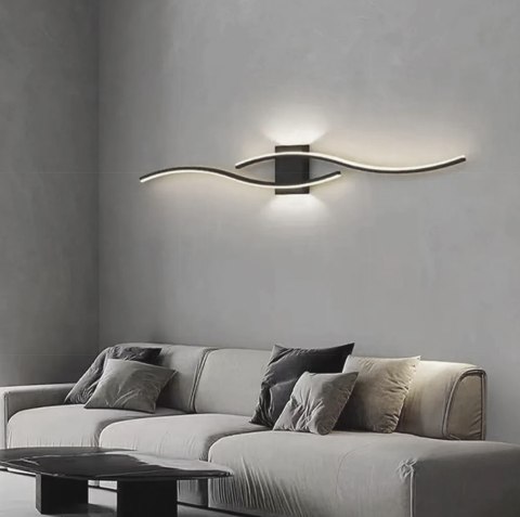 ZD149 Lampa scienna kinkiet czarny 60cm zimny biały ZD149 Lampa scienna kinkiet czarny 60cm zimny biały
