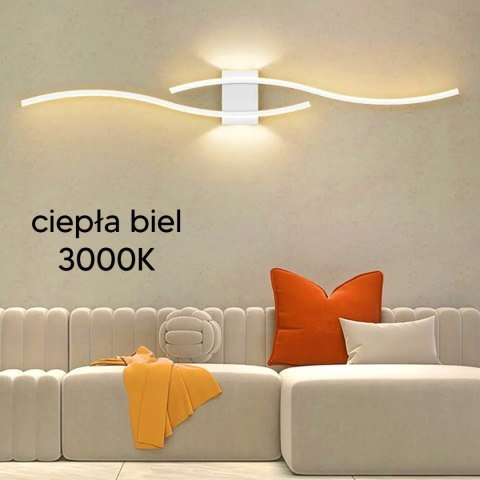 ZD150B Lampa scienna kinkiet biały 60cm ciepły biały ZD150B Lampa scienna kinkiet biały 60cm ciepły biały