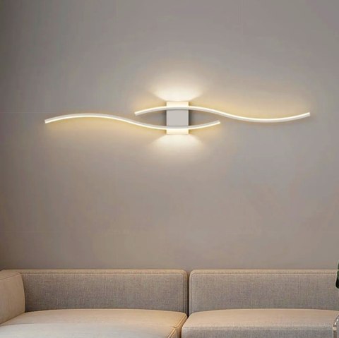ZD150B Lampa scienna kinkiet biały 60cm ciepły biały ZD150B Lampa scienna kinkiet biały 60cm ciepły biały