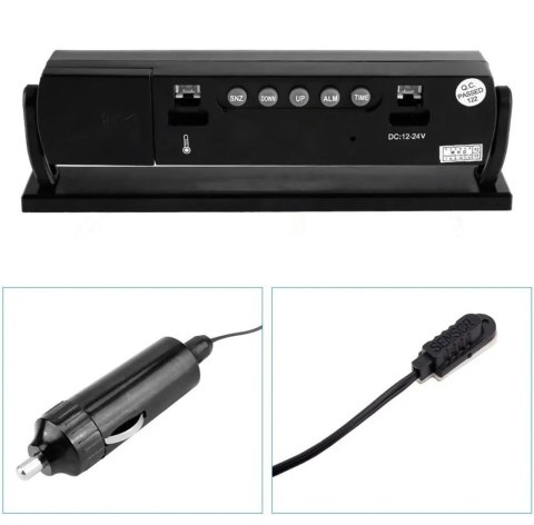 AG97B Termometr zegar woltomierz 3w1 AG97B Termometr zegar woltomierz 3w1