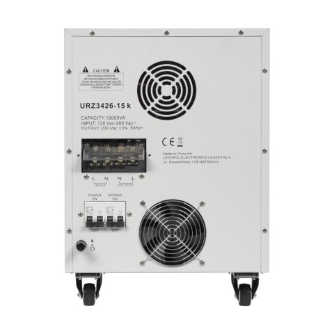 Automatyczny stabilizator napięcia KEMOT MSER-15000 (15000 VA, serwomotor) Automatyczny stabilizator napięcia KEMOT MSER-15000 (15000 VA, serwomotor)
