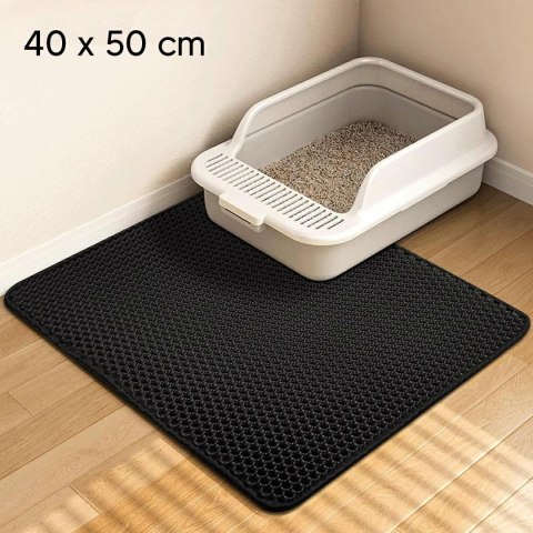 DA291 Mata pod kuwetę 40x50 czarna DA291 Mata pod kuwetę 40x50 czarna