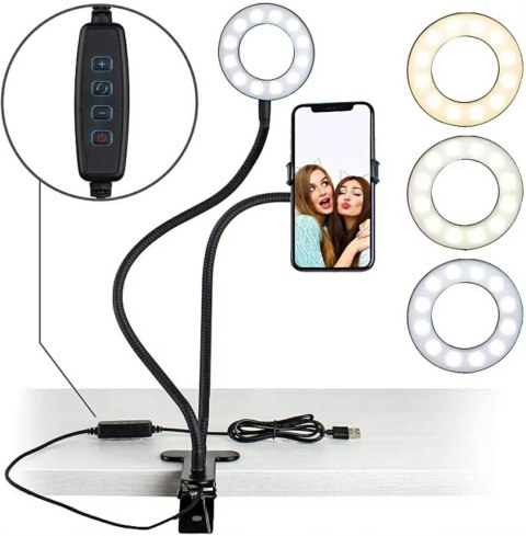 ZD67F Lampa pierścieniowa do selfie uchwyt ZD67F Lampa pierścieniowa do selfie uchwyt