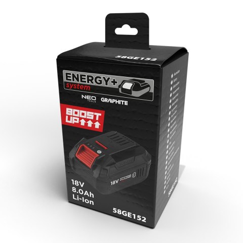 Akumulator Energy+ 18V Li-Ion 8.0Ah BOOST UP Akumulator Energy+ 18V Li-Ion 8.0Ah BOOST UP